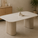 Modern Minimalist Sintered Stone Dining Table